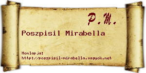 Poszpisil Mirabella névjegykártya